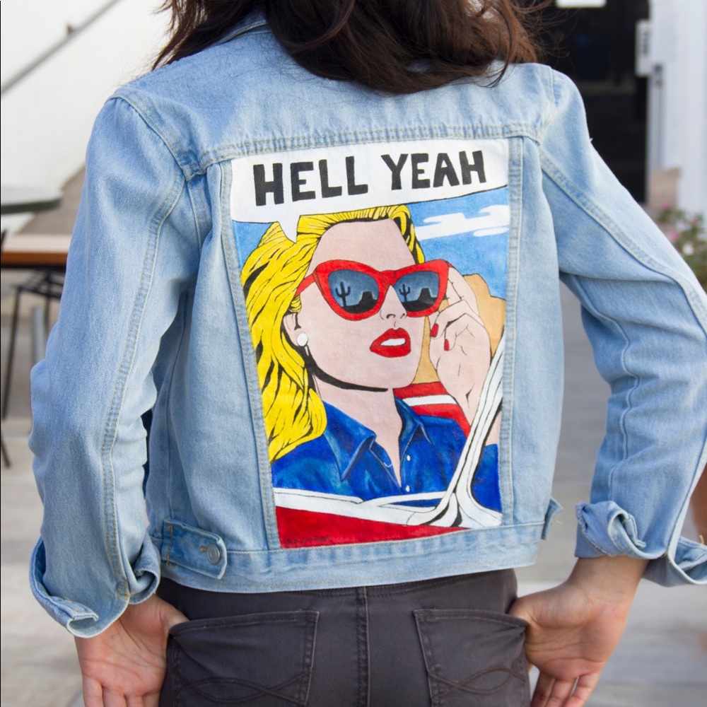 “Hell Yeah” denim jacket